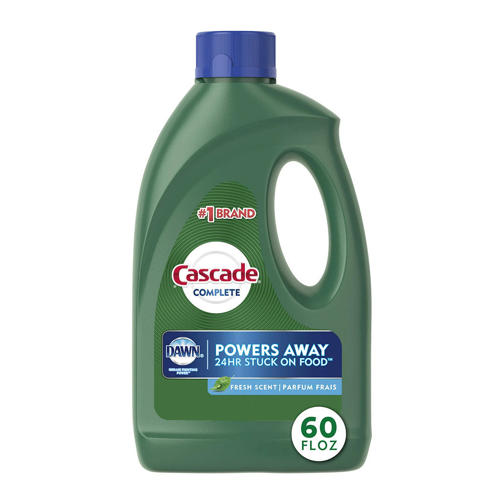 Cascade Complete Gel Dishwasher Detergent, Fresh Scent, 60 Oz